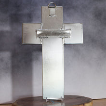 Load image into Gallery viewer, Back view of Tin wrapped Christian Cross Latin Culture