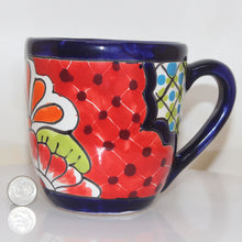 Load image into Gallery viewer, Talavera Cup Mug | Brilliant Hand Glaze Floral Pattern | Hecho en Mexico Native Art