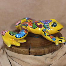 Load image into Gallery viewer, Yellow Talavera Frog - Mexican Folk Art Pottery/Ceramics