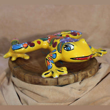 Load image into Gallery viewer, Yellow Talavera Frog - Mexican Folk Art Pottery/Ceramics