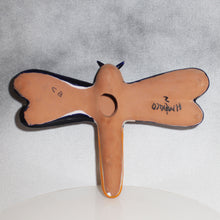 Load image into Gallery viewer, back side of Talavera Dragonfly Figure