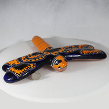 Load image into Gallery viewer, Talavera Dragonfly Ceramic Figure Mexican Tradition next to dime for scale