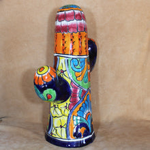 Load image into Gallery viewer, Large Talavera Pottery - Saguaro Cactus Plant - Mexican Festive Art