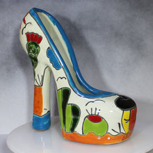 Load image into Gallery viewer, Talavera High Heels - Ceramic Pottery - Mexico Folk Art