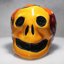 Load image into Gallery viewer, Day Dead Festive Painted Skull Mexican Pottery