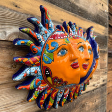 Load image into Gallery viewer, Señor Garcia Sun Faces Talavera Folk Art