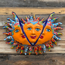 Load image into Gallery viewer, Señor Garcia Sun Faces Talavera Folk Art