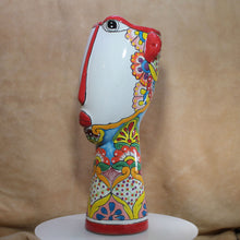 Load image into Gallery viewer, Side profile of Surreal face talavera pottery by Señor Efren Beltran
