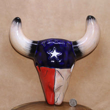 Load image into Gallery viewer, Talavera Texas Steer Skull with quarter or scale