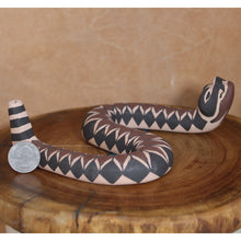 Load image into Gallery viewer, Rattlesnake Clay Sculpture - Mata Ortiz Cultural Folk Art - Señor Tomas Quintana