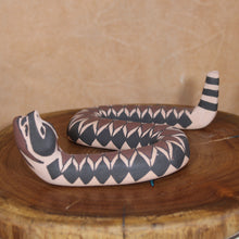 Load image into Gallery viewer, Rattlesnake Clay Sculpture - Mata Ortiz Cultural Folk Art - Señor Tomas Quintana