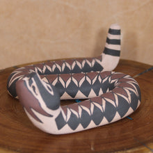 Load image into Gallery viewer, Rattlesnake Clay Sculpture - Mata Ortiz Cultural Folk Art - Señor Tomas Quintana