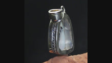 Load and play video in Gallery viewer, White Dendrite Jasper Pendant in Sterling Silver