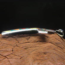 Load image into Gallery viewer, Peruvian Inlay Cross - Fine Silver & Precious Stones.