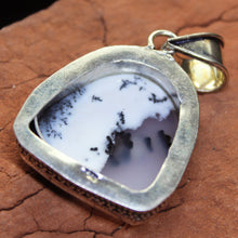 Load image into Gallery viewer, White Dendrite Jasper Pendant in Sterling Silver.