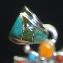 Load image into Gallery viewer, Ed Lohman Sunburst Inlay Pendant Sterling Silver