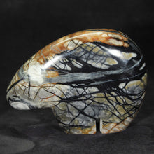 Load image into Gallery viewer, Western American Picasso Granite Arched Backed Bear Fetish