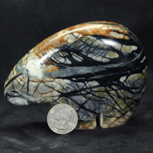 Load image into Gallery viewer, Western American Picasso Granite Arched Backed Bear Fetish