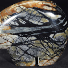 Load image into Gallery viewer, Western American Picasso Granite Arched Backed Bear Fetish