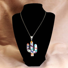 Load image into Gallery viewer, Pachamama Chakana Inca Empire Cactus Pendant & Matching Earrings