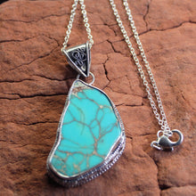 Load image into Gallery viewer, Blue Sea Sediment Jasper Pendant Sterling Silver
