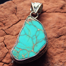 Load image into Gallery viewer, Blue Sea Sediment Jasper Pendant Sterling Silver