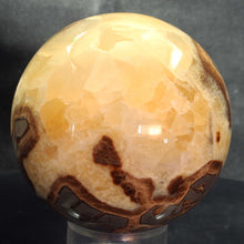 Load image into Gallery viewer, Septarian Geode Sphere with Highly Evolved Alligator Skin Pattern