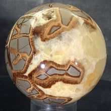 Load image into Gallery viewer, Septarian Geode Sphere with Highly Evolved Alligator Skin Pattern