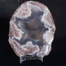 Load image into Gallery viewer, Dugway Geode Dark Gray Druzy Chamber
