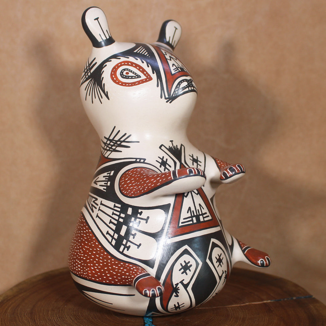 Mythical Effigy Sculpture - Mata Ortiz Cultural Folk Art - Señor Jorge Guillen