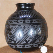 Load image into Gallery viewer, Ms. Tomasa Mora - Textured Black Pottery - Mata Ortiz Tradition
