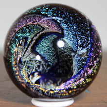 Load image into Gallery viewer, Metallic Borosilicate Glass Orb - Kevin O&#39;Grady - Green Blue Gold
