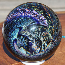 Load image into Gallery viewer, Metallic Borosilicate Glass Orb - Kevin O&#39;Grady - Green Blue Gold
