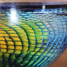 Load image into Gallery viewer, Borosilicate Glass Marble - Kevin O&#39;Grady - Peacock Vortex Dichroism
