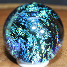 Load image into Gallery viewer, Borosilicate Orb - Kevin O&#39;Grady - Electric Blue Green
