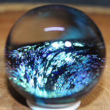 Load image into Gallery viewer, Borosilicate Orb - Kevin O&#39;Grady - Electric Blue Green
