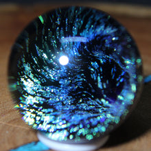 Load image into Gallery viewer, Borosilicate Orb - Kevin O&#39;Grady - Electric Blue Green
