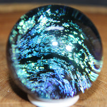 Load image into Gallery viewer, Borosilicate Orb - Kevin O&#39;Grady - Electric Blue Green
