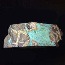 Load image into Gallery viewer, Septarian Geode Section - Triangle Mass of Molten Yellow Crystals
