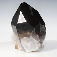 Load image into Gallery viewer, Crystal with black and clear sections on a white background

