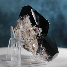 Load image into Gallery viewer, Black Smoky Quartz - 2 Prominent Points - Heavy Dusting of Crystals
