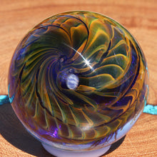 Load image into Gallery viewer, Borosilicate Orb - Kevin O&#39;Grady - Dichroism - Lavender Silver #3569
