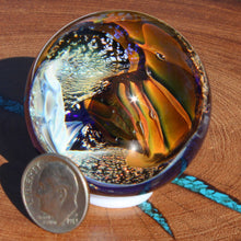 Load image into Gallery viewer, Borosilicate Glass Marble - Kevin O&#39;Grady - Cubic Vortex Dichroism #3361
