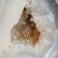 Load image into Gallery viewer, Blue Flame Chalcedony Geode Matching Pair
