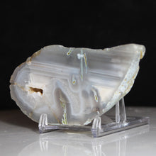 Load image into Gallery viewer, Blue Flame Chalcedony Geode Half
