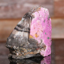 Load image into Gallery viewer, Cobaltoan Dolomite Thick Pink w/ Malachite Crystal
