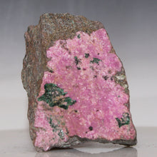 Load image into Gallery viewer, Pink Cobaltoan Dolomite w/ Malachite - Double Sided
