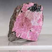 Load image into Gallery viewer, Pink Cobaltoan Dolomite w/ Malachite - Double Sided
