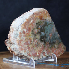 Load image into Gallery viewer, Wide Fossil Dino Feces - Red Gray Coprolite
