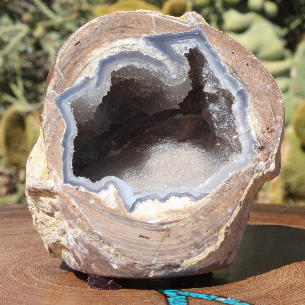 Ice Blue Dugway Geode Wide Chamber